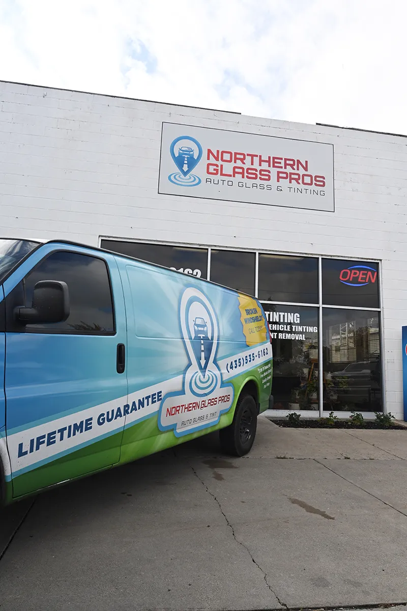 Northern Glass Pros Company Van
