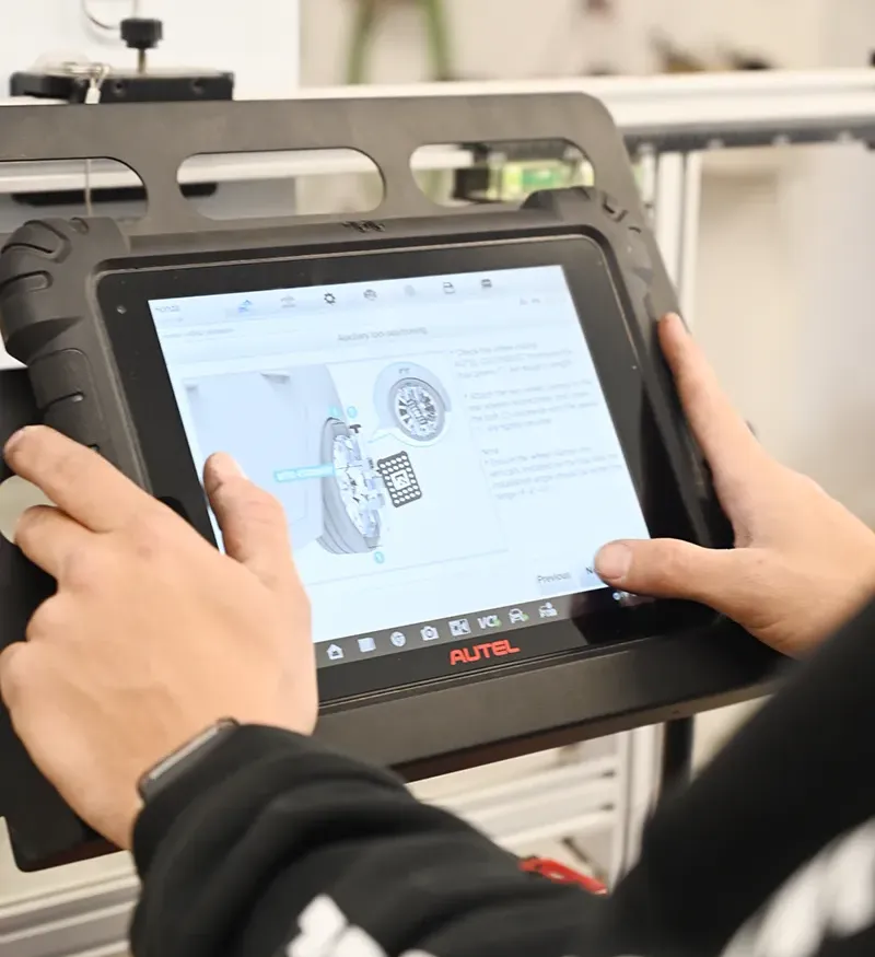 ADAS Calibration Computer Screen