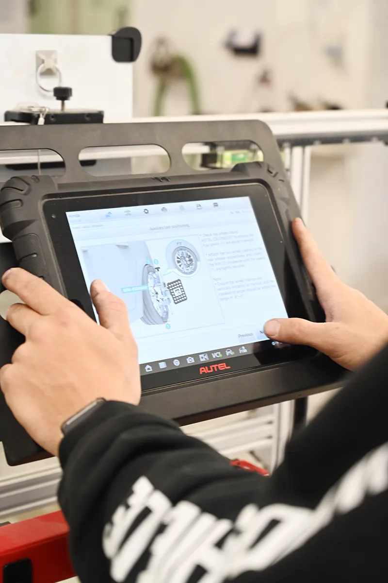 ADAS Calibration Computer Screen